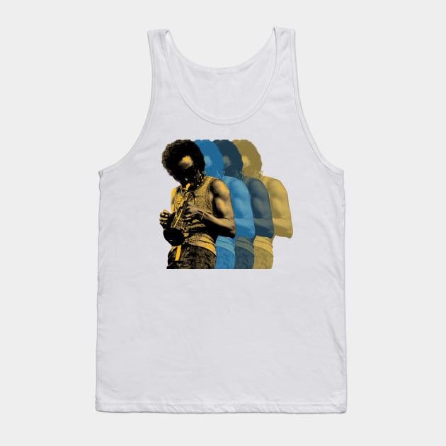 Vintage Miles Davis Rainbow Tank Top by Jina Botak